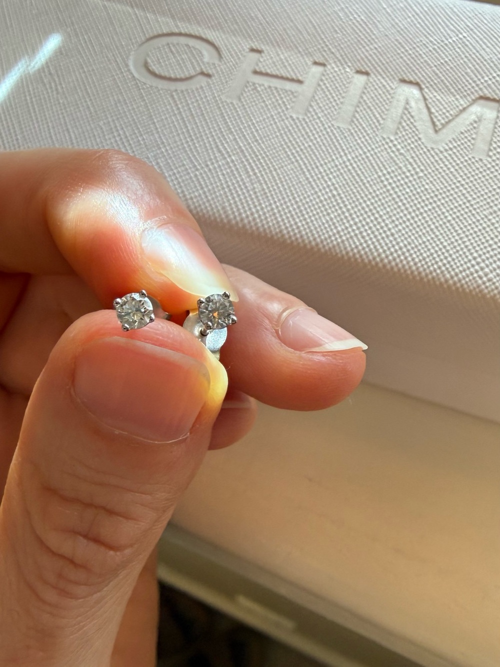 Brilliant Earth Lab Diamond Stud Earrings – 1/4 ct tw, 18K White Gold